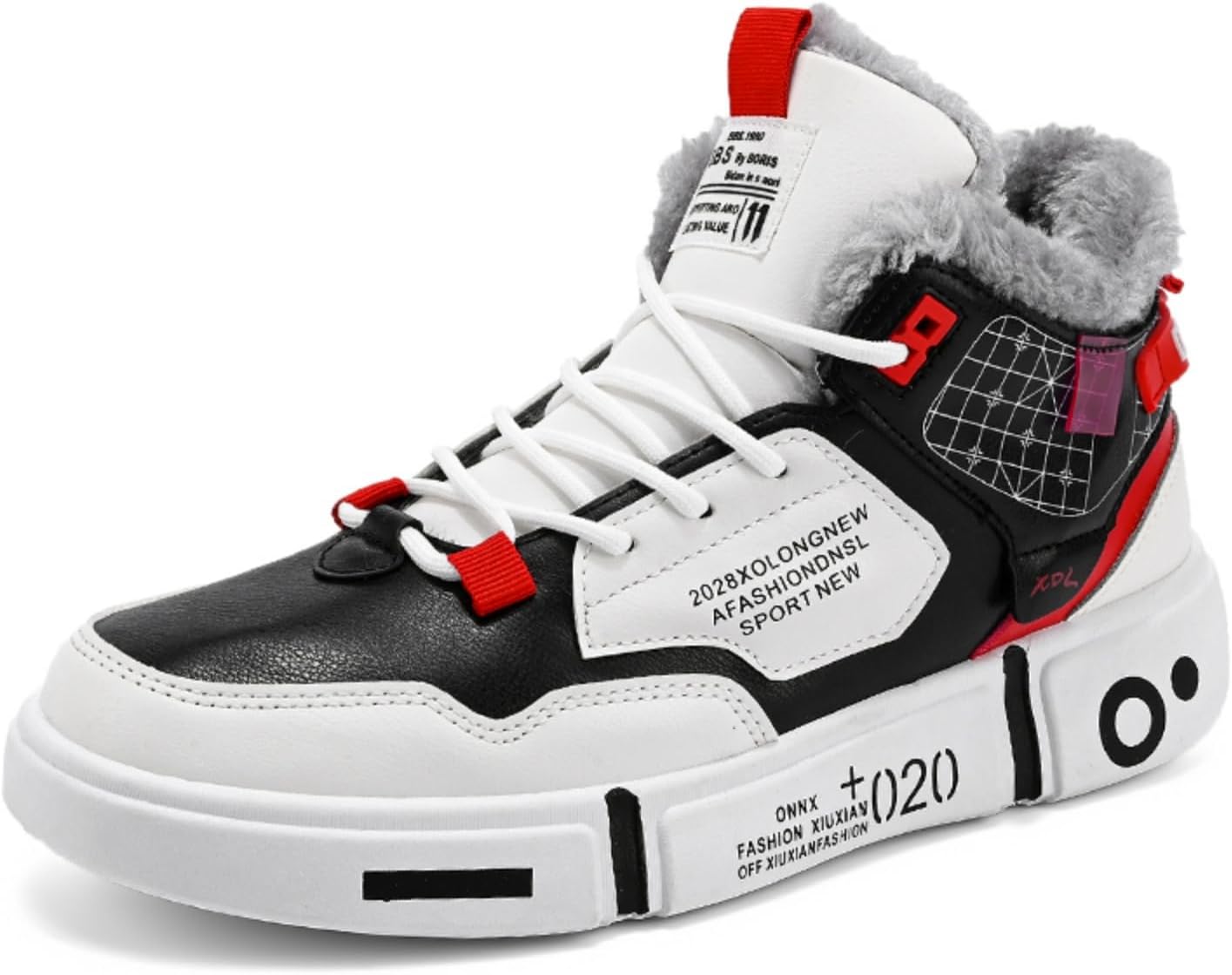 Мужские высокие кроссовки с флисовой подкладкой: стильные и удобные теннисные кроссовки, обувь для прогулок, смелые текстовые детали- супер-теплая подкладка, подходит для повседневной носки и холодной погоды Khwfjas, черный
Мужские высокие кроссовки с флисовой подкладкой: стильные и удобные теннисные кроссовки, обувь для прогулок, смелые текстовые детали- супер-теплая подкладка, подходит для повседневной носки и холодной погоды Khwfjas, черный