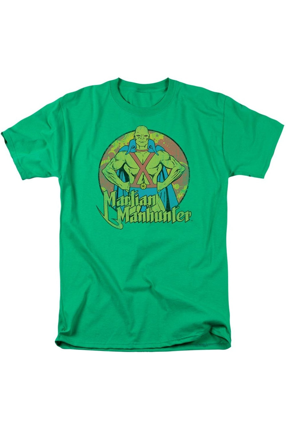 Футболка с коротким рукавом для взрослых DC Comics Martian Manhunter Gildan, цвет kelly green
Футболка с коротким рукавом для взрослых DC Comics Martian Manhunter Gildan, цвет kelly green
