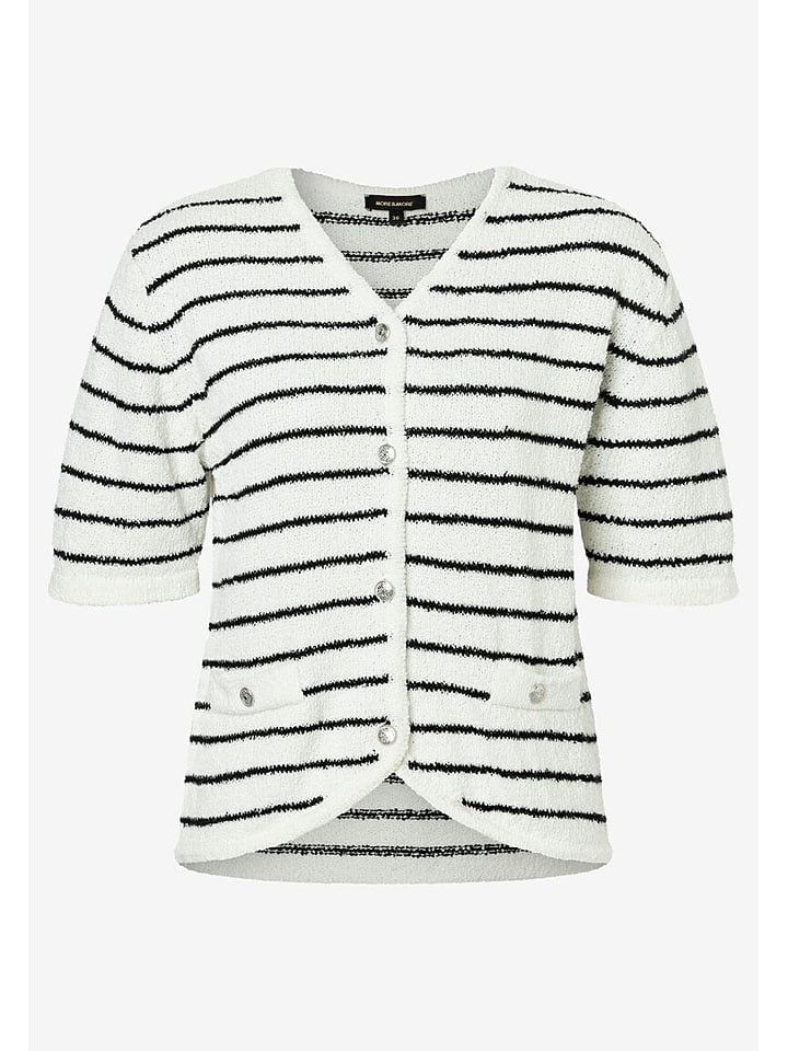 Кардиган More & More, белый/темно-синий 
Кардиган More & More, белый/темно-синий