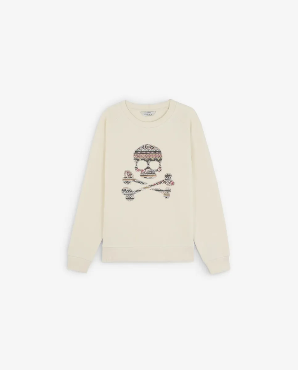 Детский хлопковый свитшот с длинными рукавами на манжетах Scalpers, белый
Детский хлопковый свитшот с длинными рукавами на манжетах Scalpers, белый