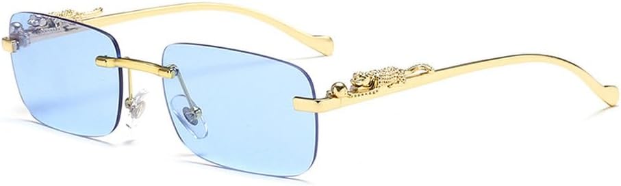 Солнцезащитные очки без оправы, прямоугольные, винтажные, с металлическим каркасом и изображением головы леопарда. Модные солнцезащитные очки без оправы с тонировкой для женщин и мужчин HYYZZC, C7
Солнцезащитные очки без оправы, прямоугольные, винтажные, с металлическим каркасом и изображением головы леопарда. Модные солнцезащитные очки без оправы с тонировкой для женщин и мужчин HYYZZC, C7