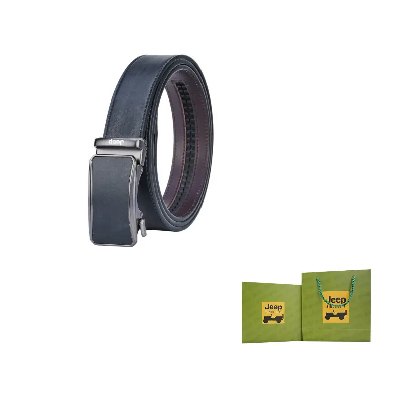 Ремень мужской из коровьей кожи с фурнитурой из цинкового сплава Jeep, черный
Ремень мужской из коровьей кожи с фурнитурой из цинкового сплава Jeep, черный