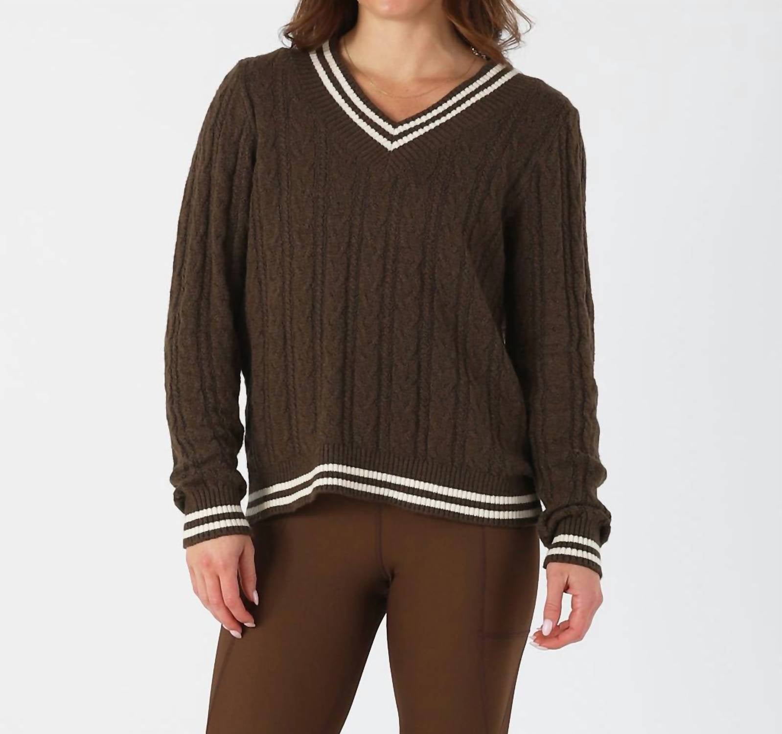 Вязаный свитер Hanalei Cable Knit в шоколадно-овсяном цвете Glyder, Chocolate And Oatmilk
Вязаный свитер Hanalei Cable Knit в шоколадно-овсяном цвете Glyder, Chocolate And Oatmilk