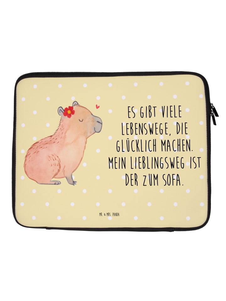 Mr. & Mrs. Panda Сумка для ноутбука с изображением цветка капибары и надписью, пастельно-желтого цвета
Mr. & Mrs. Panda Сумка для ноутбука с изображением цветка капибары и надписью, пастельно-желтого цвета