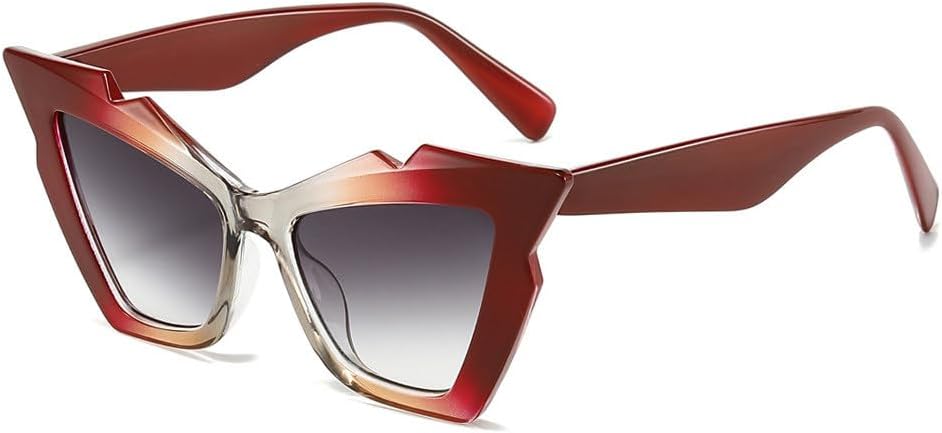 Винтажные солнцезащитные очки «кошачий глаз» для женщин. Модные, стильные, роскошные, в стиле хип-хоп, для активного отдыха и путешествий. Солнцезащитные очки с защитой от УФ-излучения UV400 TKKTLLT, Claret Red Gray
Винтажные солнцезащитные очки «кошачий глаз» для женщин. Модные, стильные, роскошные, в стиле хип-хоп, для активного отдыха и путешествий. Солнцезащитные очки с защитой от УФ-излучения UV400 TKKTLLT, Claret Red Gray