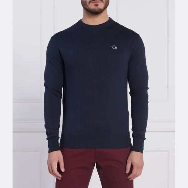 Свитер обычного кроя с добавлением шерсти La Martina, синий
Свитер обычного кроя с добавлением шерсти La Martina, синий