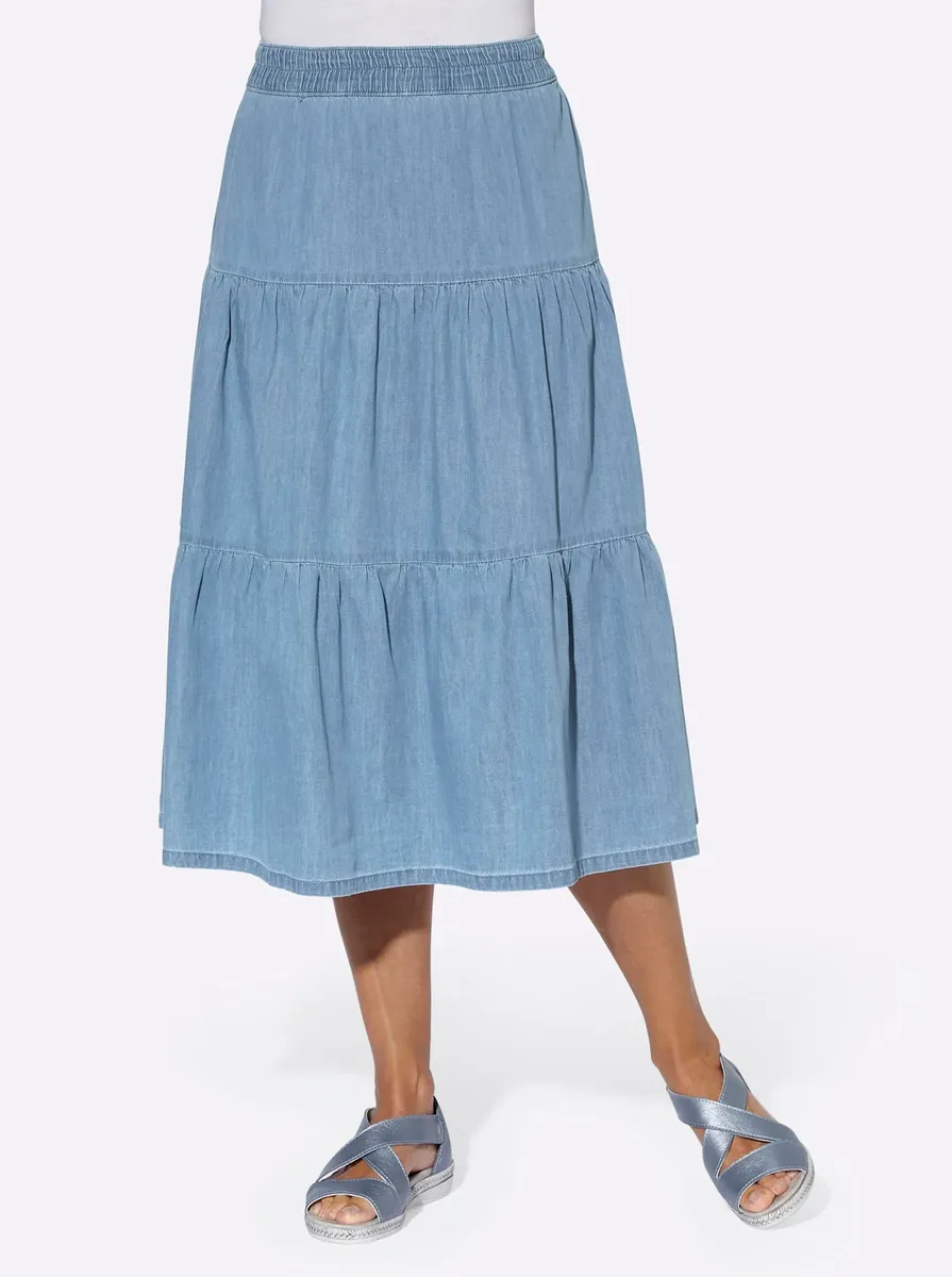 Джинсовая юбка Classic Basics, цвет Blue-Bleached
Джинсовая юбка Classic Basics, цвет Blue-Bleached