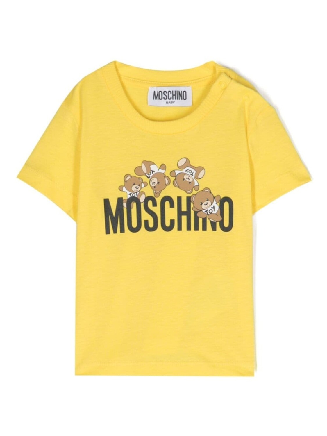 Moschino Kids футболка с логотипом, желтый 
Moschino Kids футболка с логотипом, желтый
