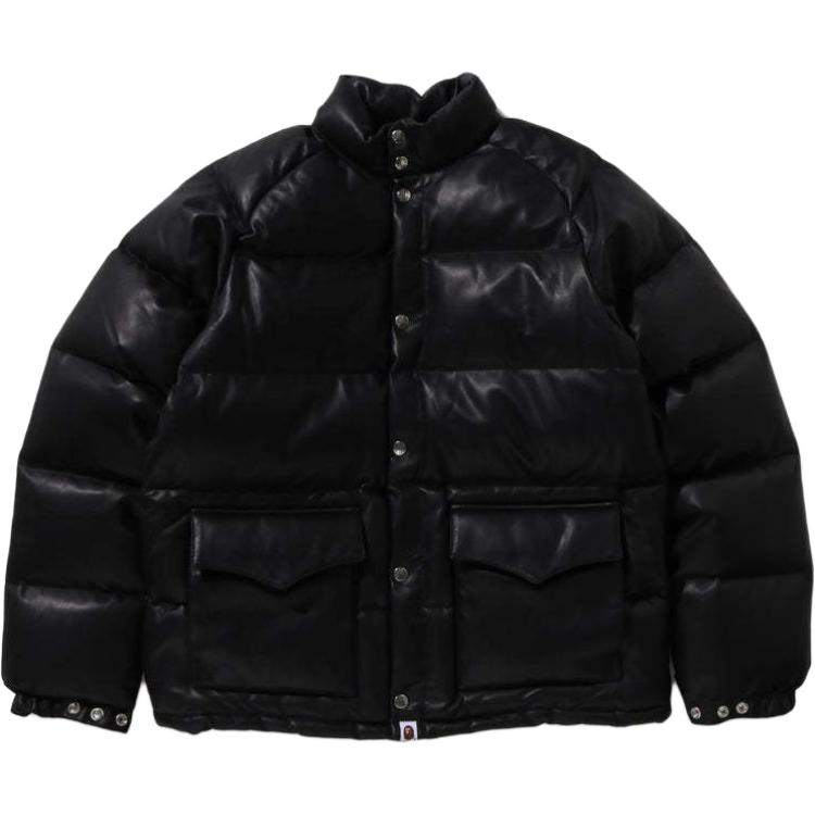 A BATHING APE Кожаная классическая пуховая куртка Bape, Black
A BATHING APE Кожаная классическая пуховая куртка Bape, Black