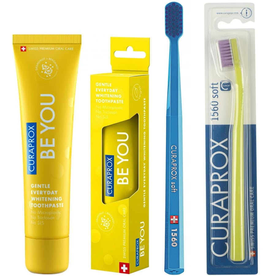 Мягкая зубная щетка Curaprox CS 1560 + Зубная паста Curaprox Bergamot Grapefruit 60 мл
Мягкая зубная щетка Curaprox CS 1560 + Зубная паста Curaprox Bergamot Grapefruit 60 мл