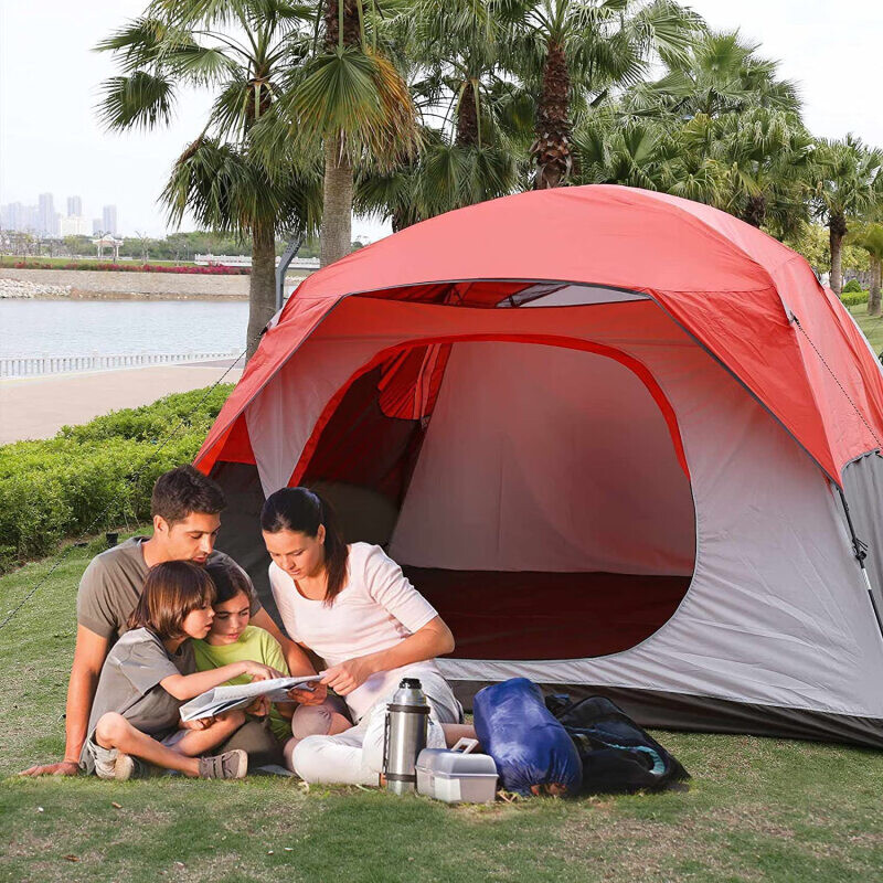 BSWolf Jijia двухслойная палатка на 4–6 человек, непромокаемая и солнцезащитная, палатка для кемпинга на открытом воздухе, простая в сборке, семейный парк, красная, на 4–6 человек
BSWolf Jijia двухслойная палатка на 4–6 человек, непромокаемая и солнцезащитная, палатка для кемпинга на открытом воздухе, простая в сборке, семейный парк, красная, на 4–6 человек