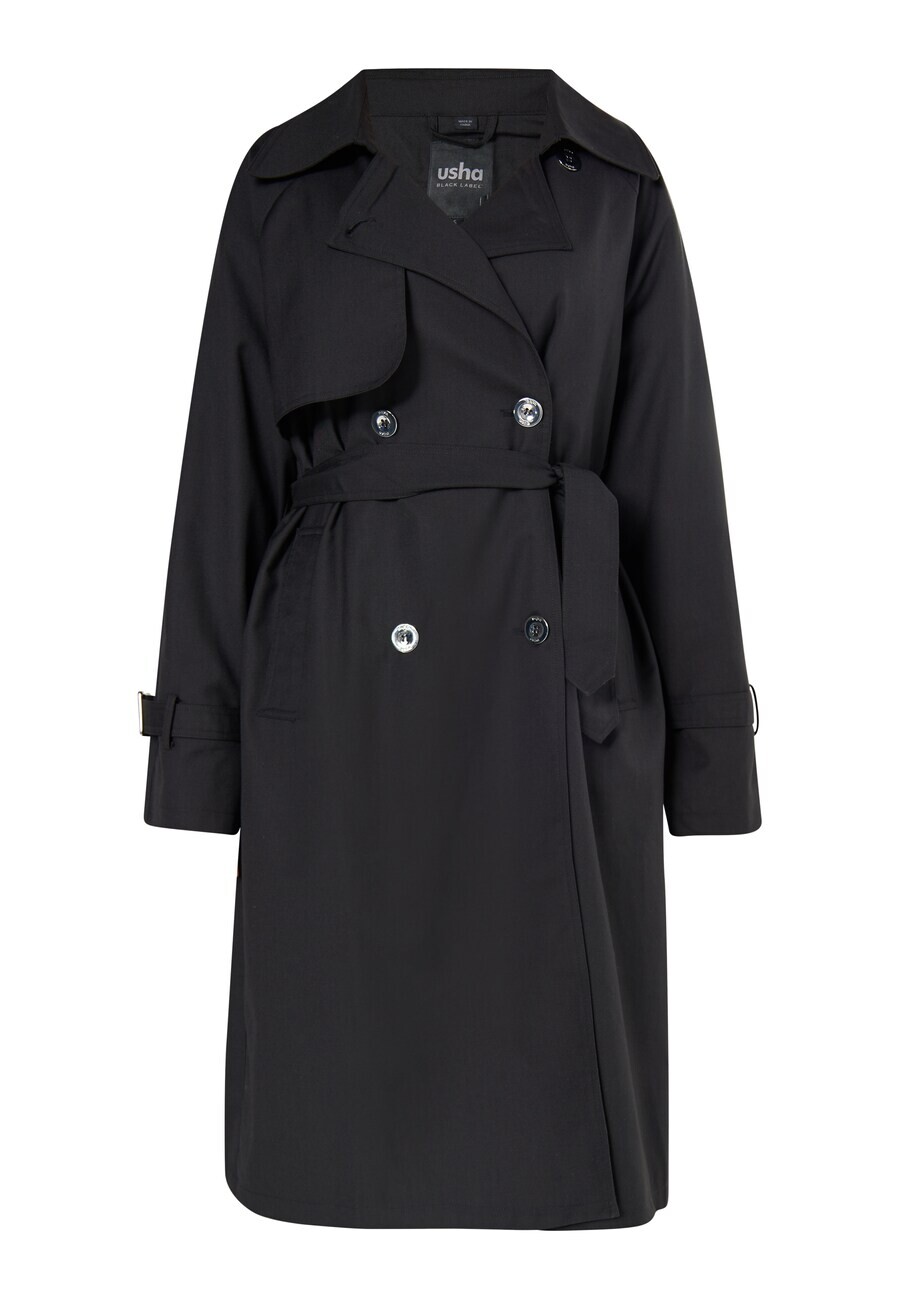 Тренч usha BLACK LABEL Between-Seasons Coat, черный
Тренч usha BLACK LABEL Between-Seasons Coat, черный