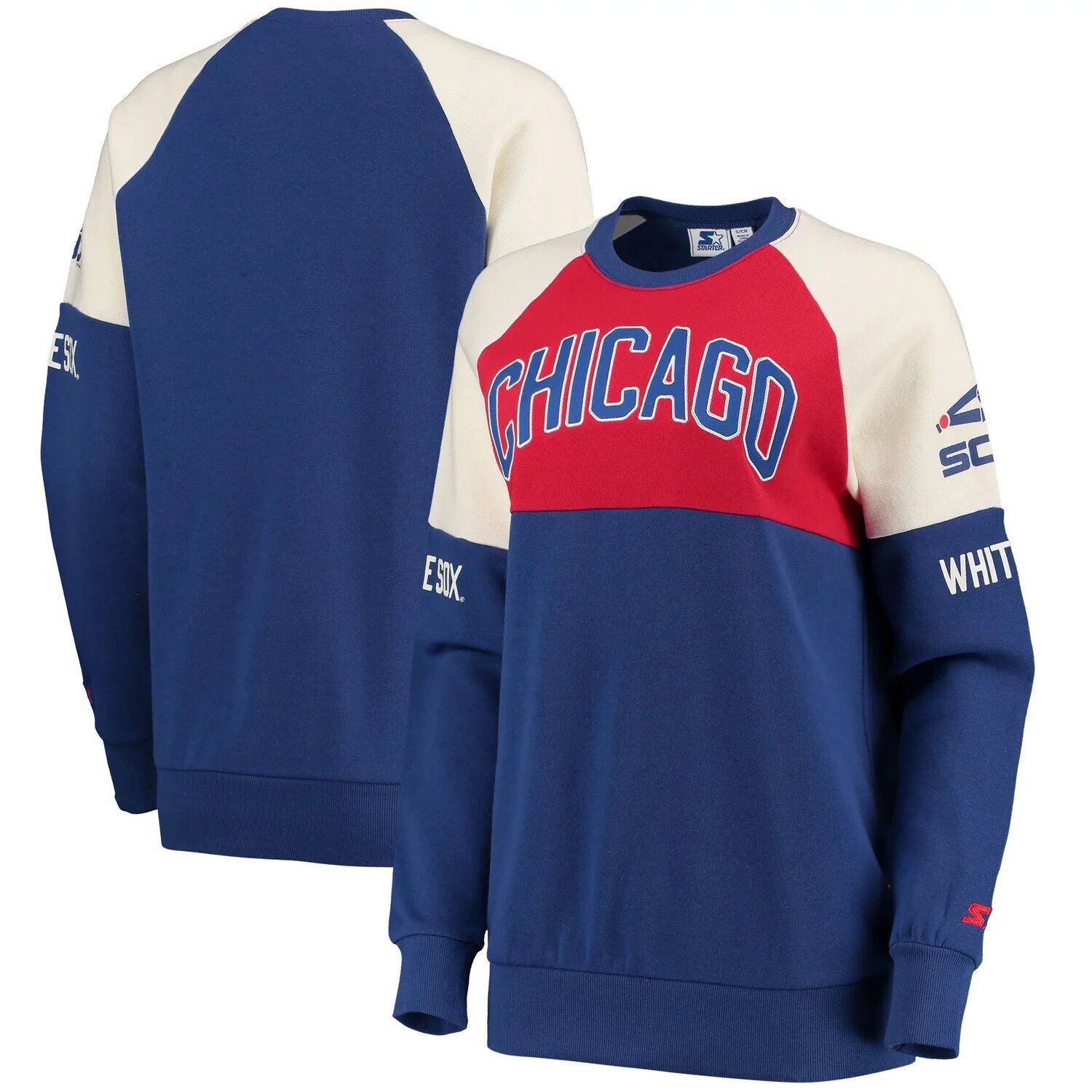 Женский стартовый красный/королевский пуловер с логотипом Chicago White Sox Baseline реглан, толстовка с историческим логотипом Starter
Женский стартовый красный/королевский пуловер с логотипом Chicago White Sox Baseline реглан, толстовка с историческим логотипом Starter