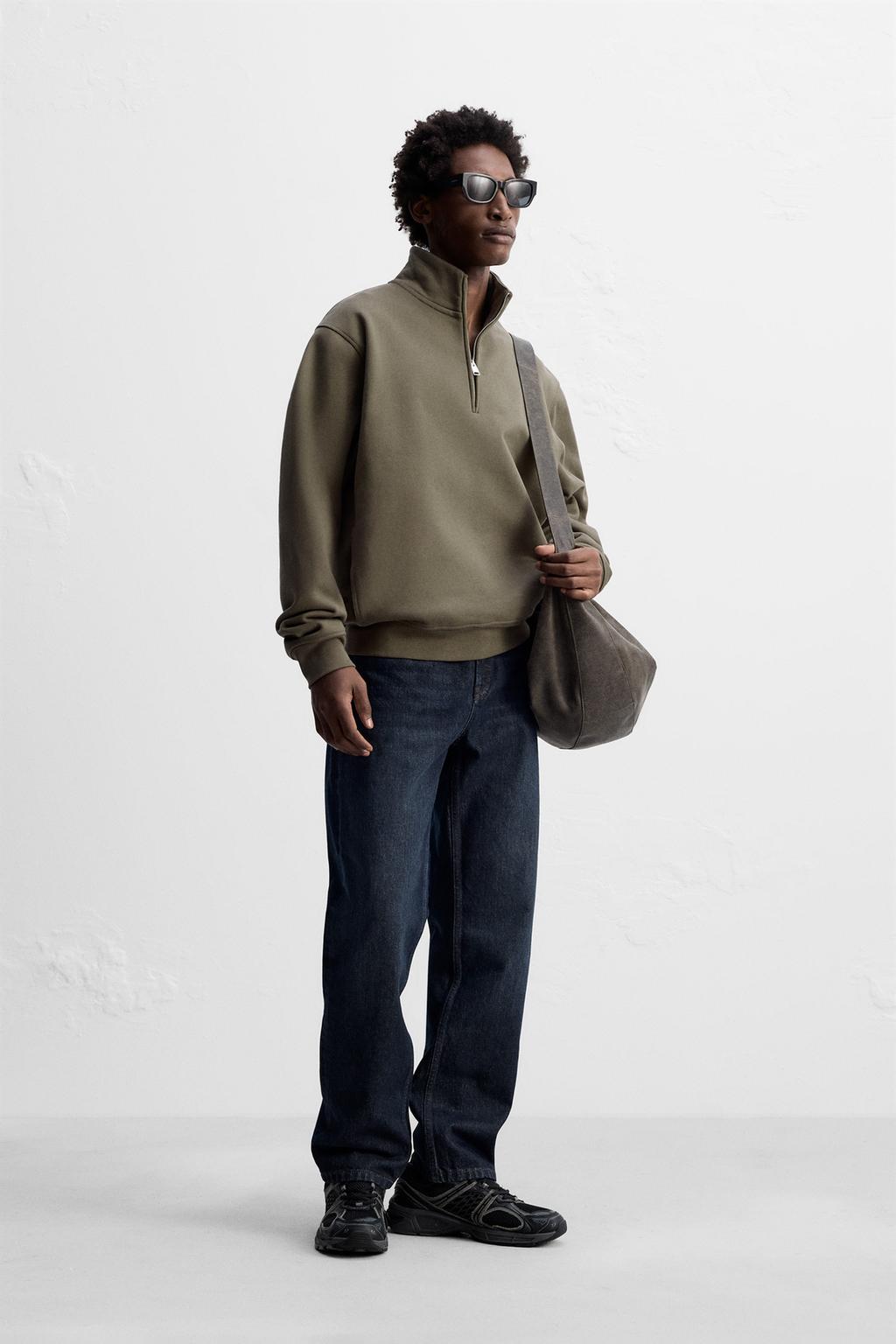 Толстовка на молнии в тяжелом весе на четверть дюйма ZARA, цвет Brown/Green
Толстовка на молнии в тяжелом весе на четверть дюйма ZARA, цвет Brown/Green