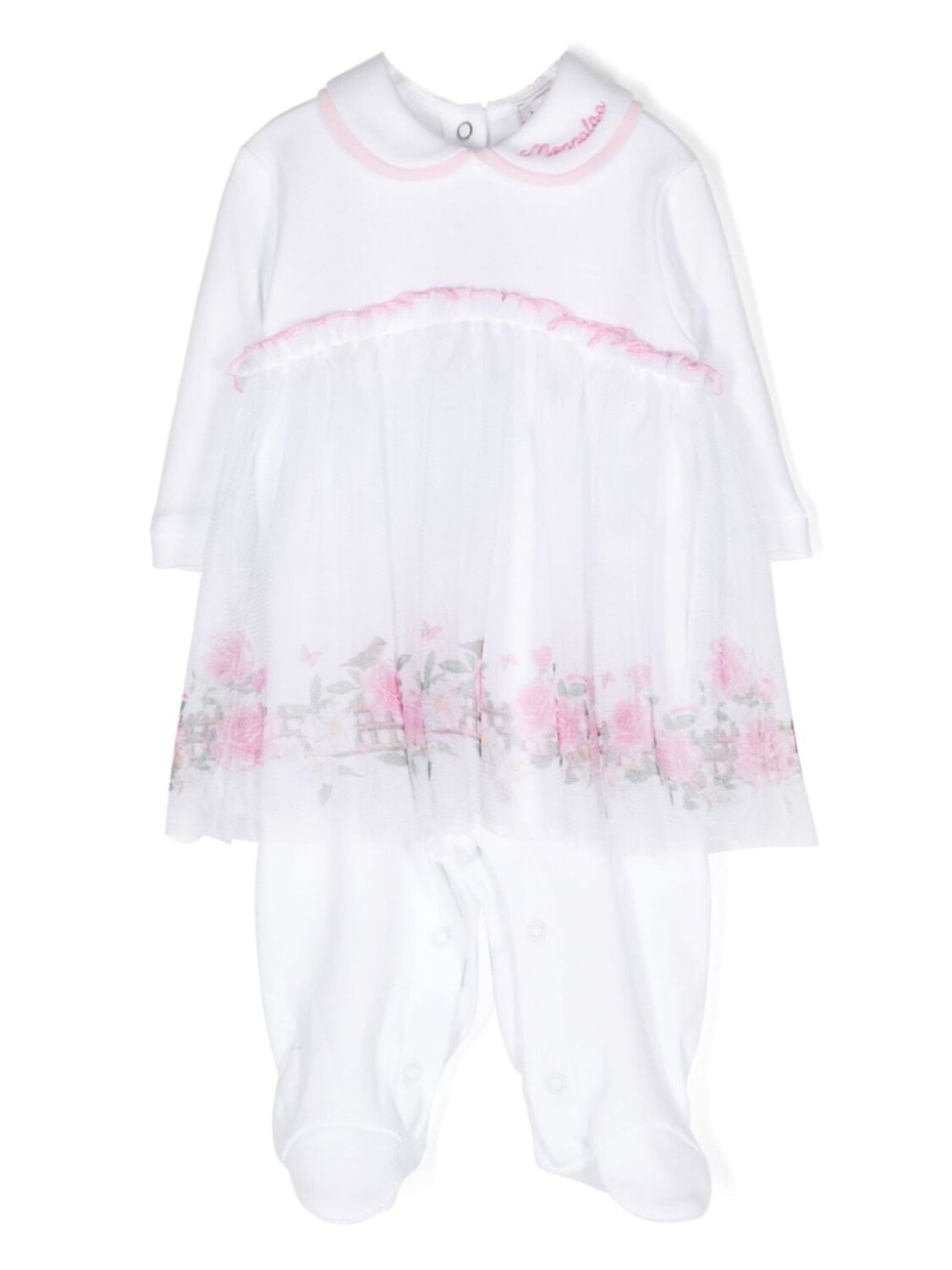 Monnalisa ромпер с тюлем, белый
Monnalisa ромпер с тюлем, белый