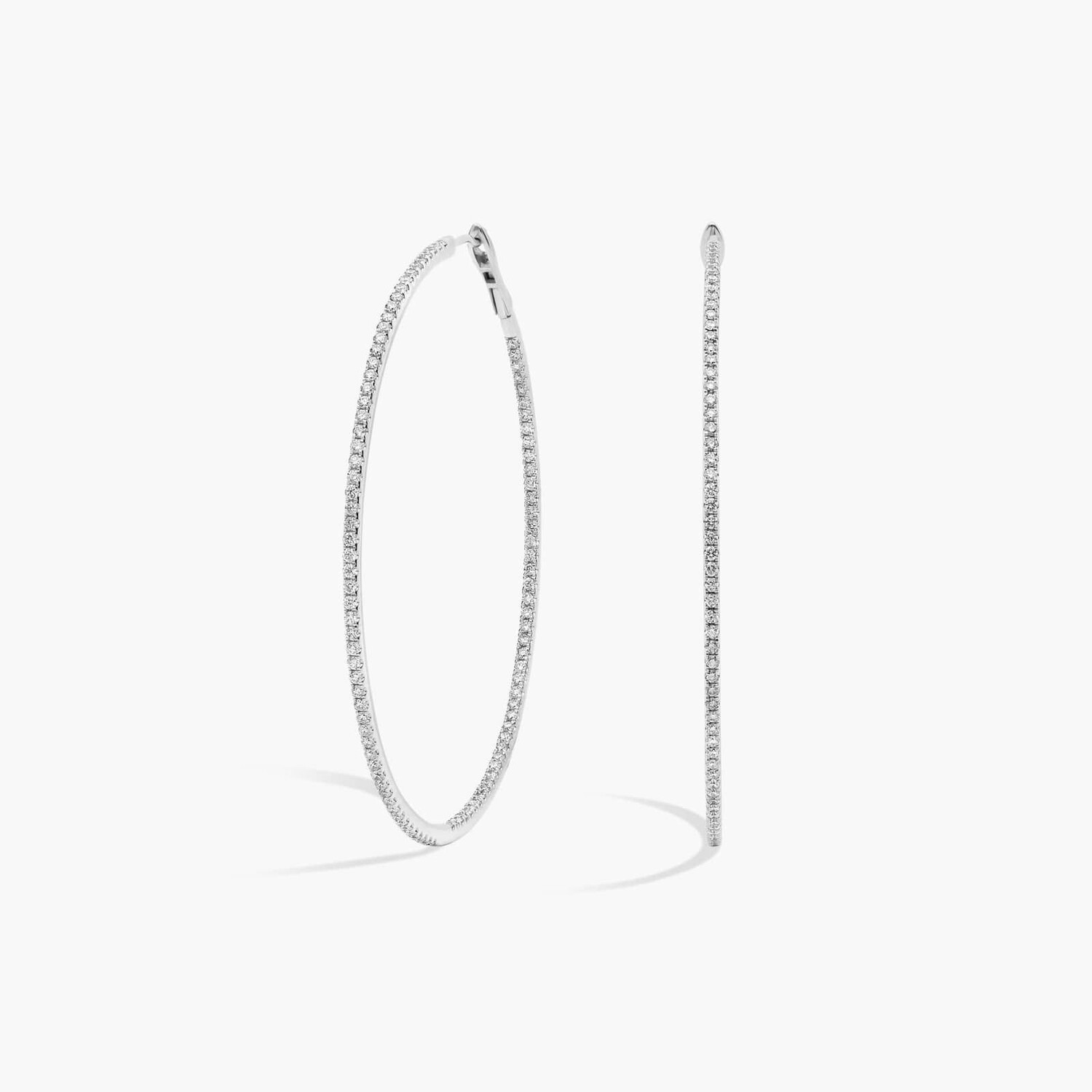 Ослепительные серьги-кольца с бриллиантами Eternity из 14-каратного белого золота (2 карата) Blue Nile
Ослепительные серьги-кольца с бриллиантами Eternity из 14-каратного белого золота (2 карата) Blue Nile