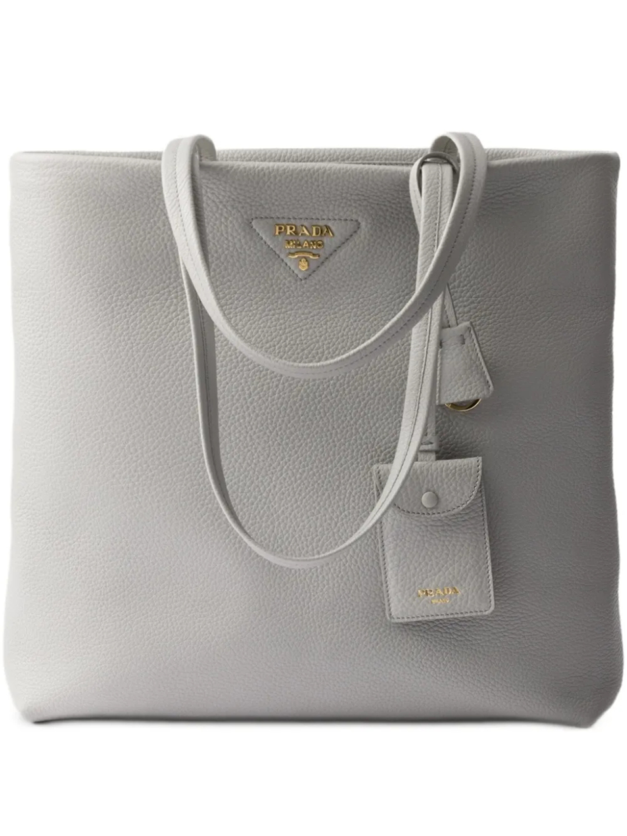 Большая кожаная сумка-тоут Prada, зеленый
Большая кожаная сумка-тоут Prada, зеленый