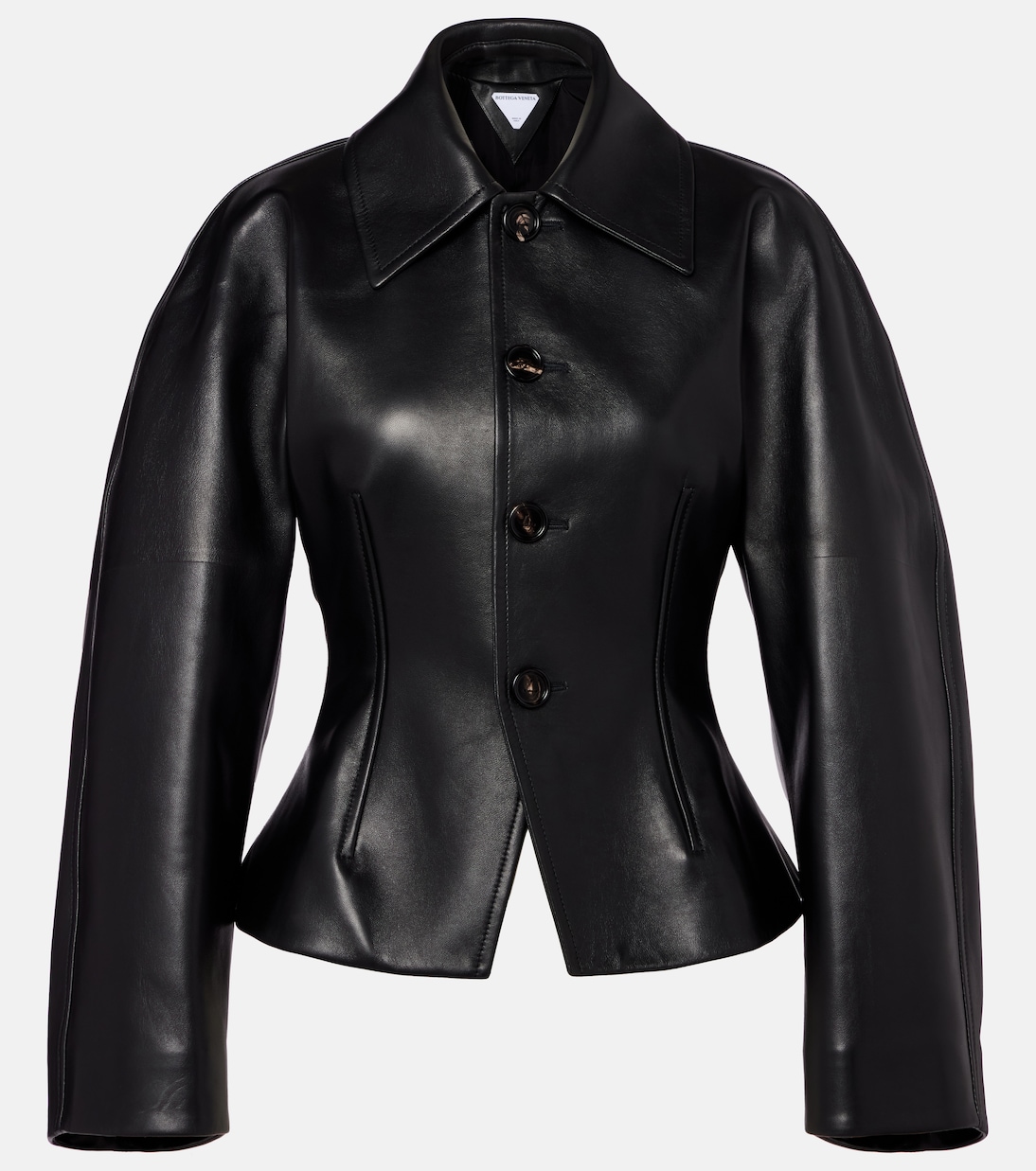 Кожаная куртка Bottega Veneta, черный 
Кожаная куртка Bottega Veneta, черный