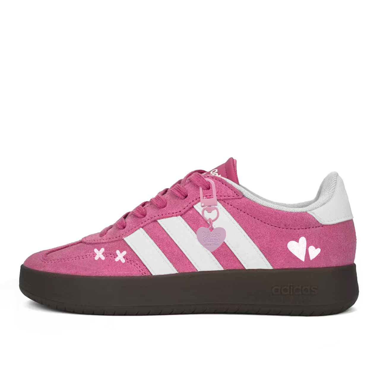 Adidas BARREDA Pink Undertone Love Abrasion Resistant Low top Skateboard Shoes Unisex Pink White
Adidas BARREDA Pink Undertone Love Abrasion Resistant Low top Skateboard Shoes Unisex Pink White