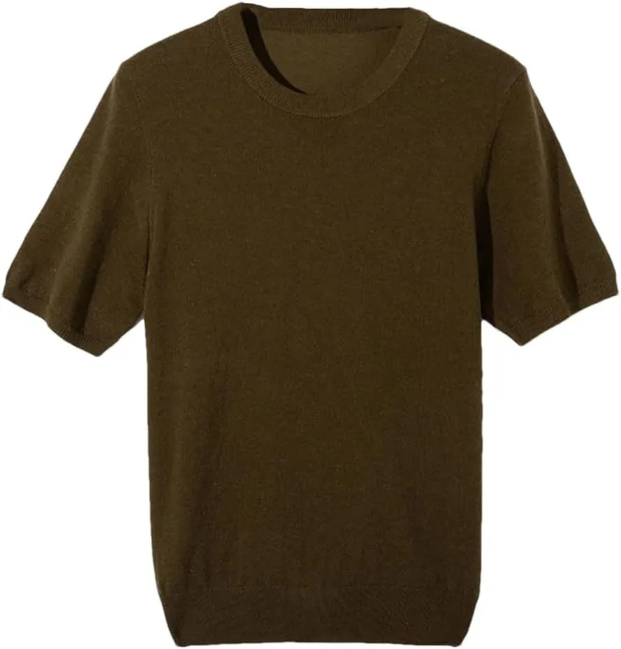 Мужской летний свитер с коротким рукавом из смеси шелка и шерсти, свободный, O-Neck
Мужской летний свитер с коротким рукавом из смеси шелка и шерсти, свободный, O-Neck