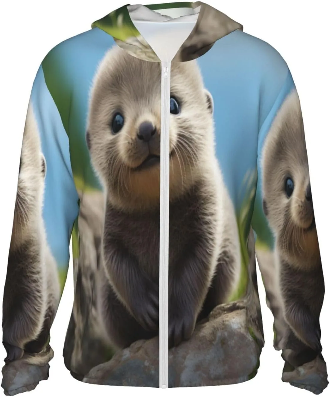 Cute Otter Sun Protection Hoodie для мужчин и женщин — легкая куртка на молнии с длинным рукавом HMBGFW
Cute Otter Sun Protection Hoodie для мужчин и женщин — легкая куртка на молнии с длинным рукавом HMBGFW