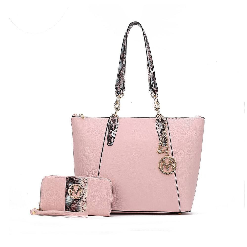 Большая сумка-тоут Ximena из веганской кожи из коллекции MKF и соответствующий кошелек на руку от Mia K MKF Collection, розовый
Большая сумка-тоут Ximena из веганской кожи из коллекции MKF и соответствующий кошелек на руку от Mia K MKF Collection, розовый
