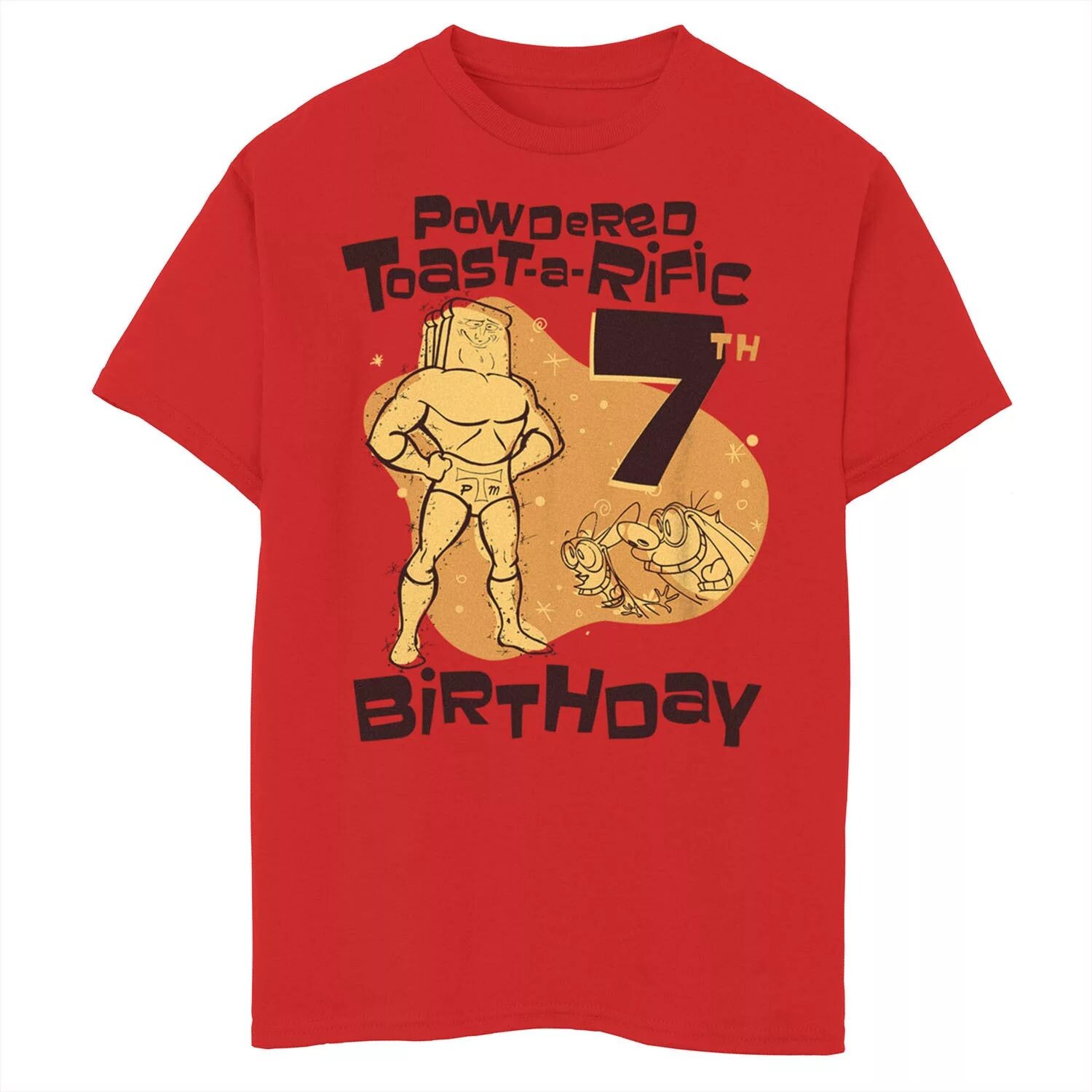 Футболка с рисунком Toast-A-Rific для мальчиков 8–20 лет Nickelodeon Ren & Stimpy с рисунком на 7-й день рождения Nickelodeon 
Футболка с рисунком Toast-A-Rific для мальчиков 8–20 лет Nickelodeon Ren & Stimpy с рисунком на 7-й день рождения Nickelodeon
