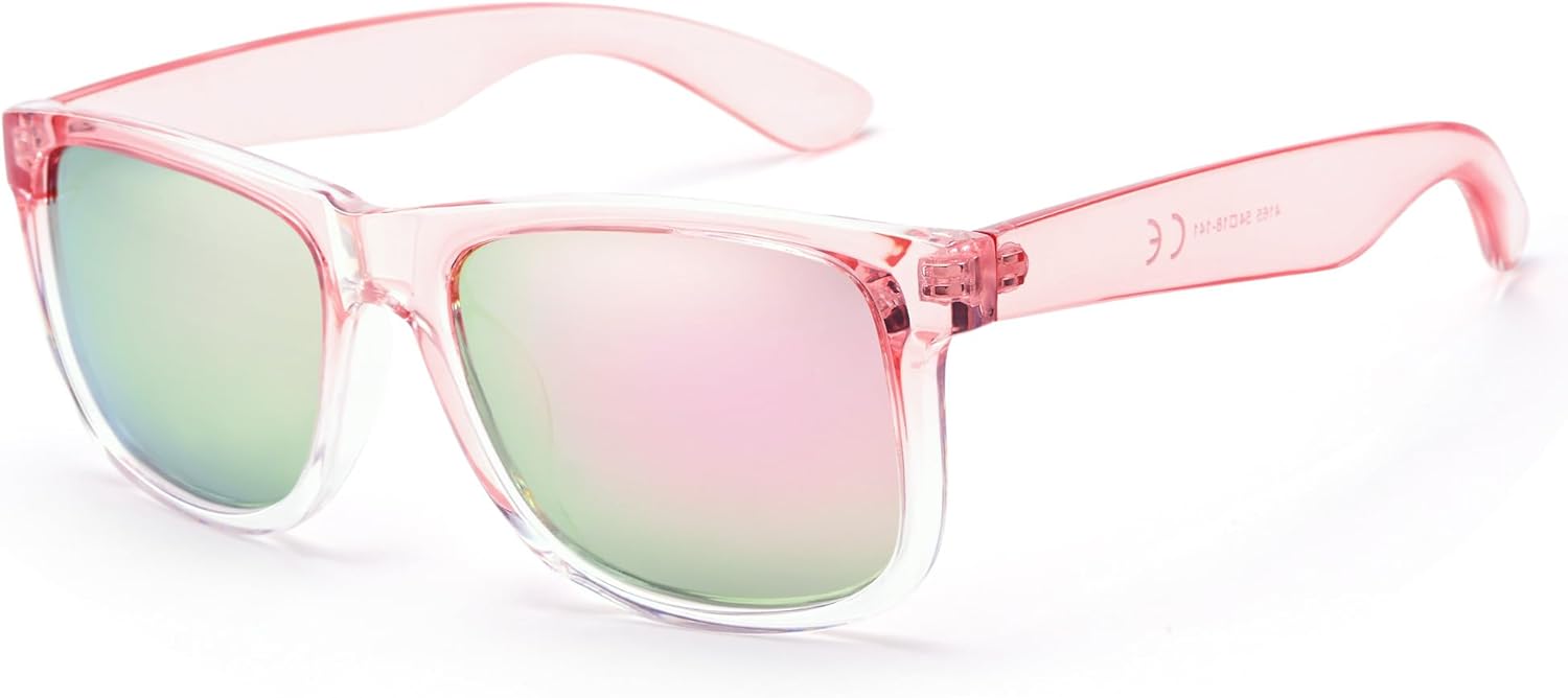 Поляризованные солнцезащитные очки UV400 для мужчин и женщин, классические квадратные, легкие, с антибликовым покрытием HD, модные солнцезащитные очки для отдыха Revemo, A02 Pink Transparent+ Pink Lens
Поляризованные солнцезащитные очки UV400 для мужчин и женщин, классические квадратные, легкие, с антибликовым покрытием HD, модные солнцезащитные очки для отдыха Revemo, A02 Pink Transparent+ Pink Lens