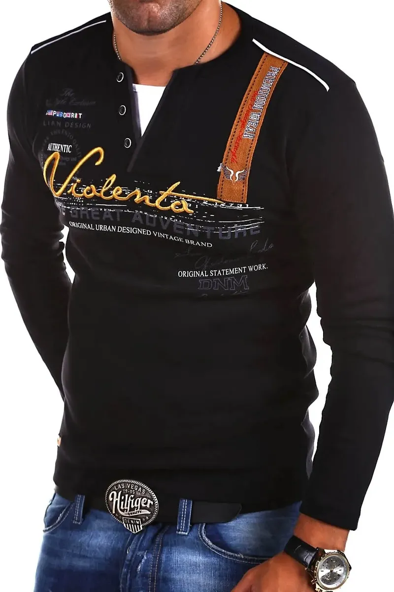 Рубашка behype с длинными рукавами "ADVENTURE", с модной вышивкой, черный
Рубашка behype с длинными рукавами "ADVENTURE", с модной вышивкой, черный