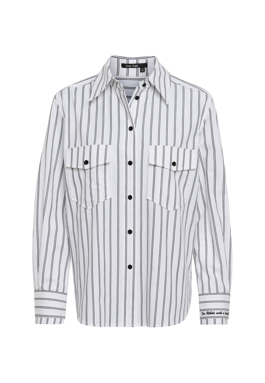 Блуза Marc Aurel Button-down blouse, White Varied/White
Блуза Marc Aurel Button-down blouse, White Varied/White
