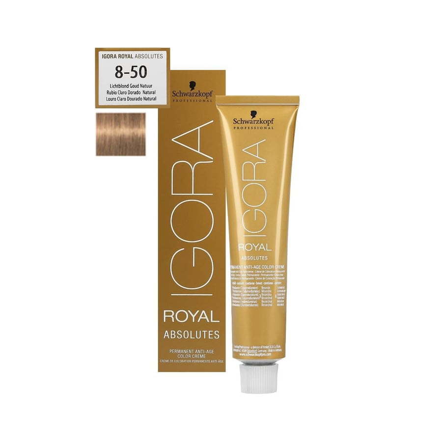 Schwarzkopf Professional, Igora Royal Absolutes, краска для волос 8-50, 60 мл
Schwarzkopf Professional, Igora Royal Absolutes, краска для волос 8-50, 60 мл