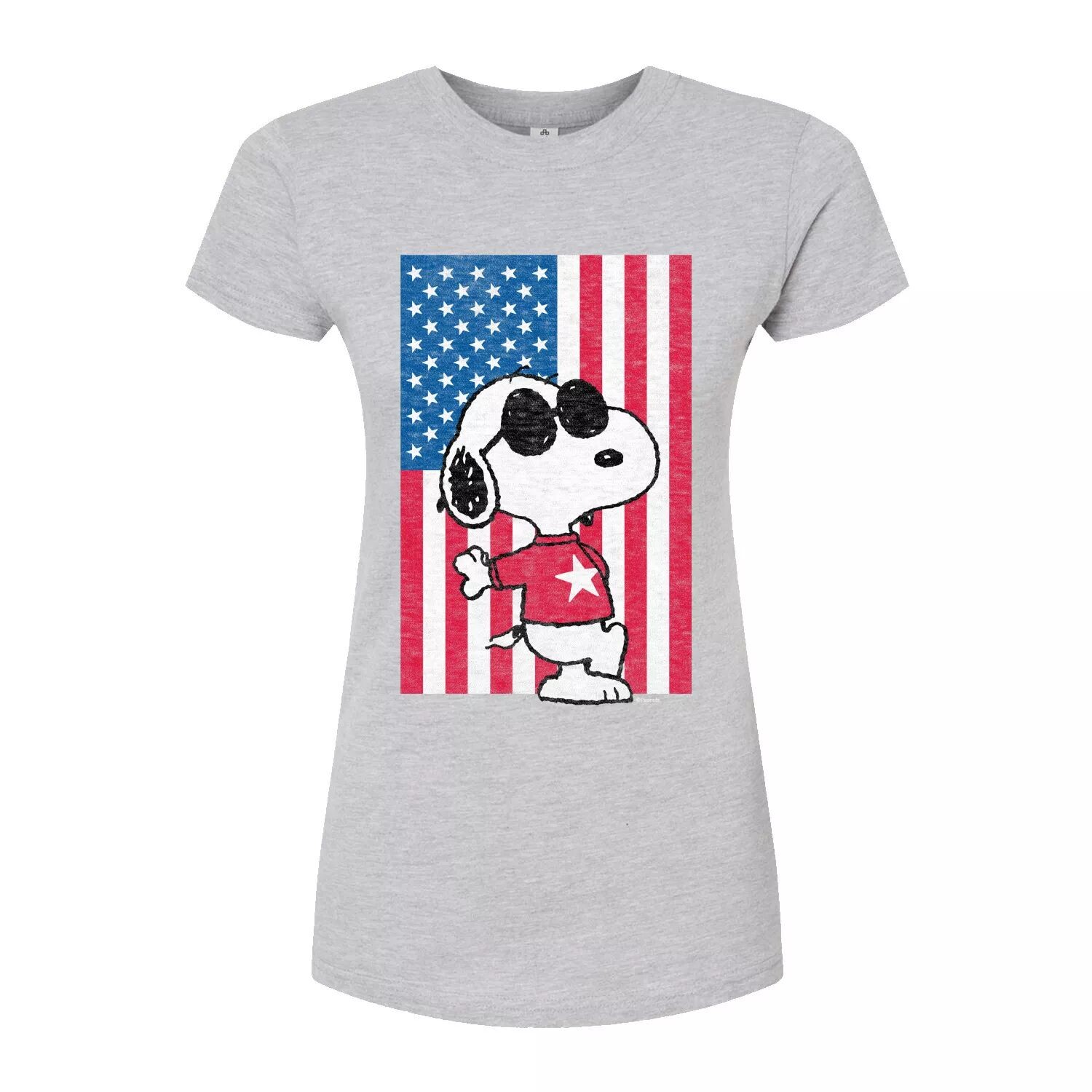 Юниорская футболка Peanuts Snoopy Joe Cool с приталенным рисунком и флагом Licensed Character, серый
Юниорская футболка Peanuts Snoopy Joe Cool с приталенным рисунком и флагом Licensed Character, серый