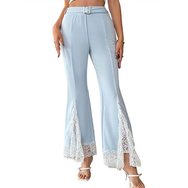 Женские летние брюки с высокой талией и кружевным подолом Clearflower
Женские летние брюки с высокой талией и кружевным подолом Clearflower