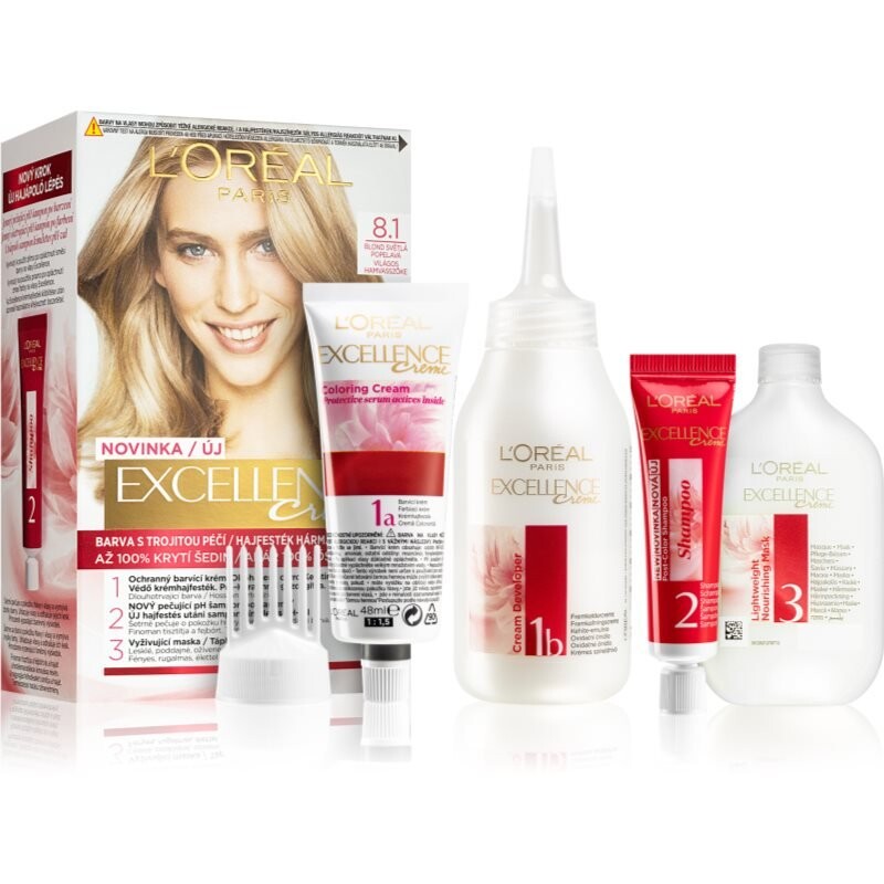 Краска для волос L'Oreal Paris Excellence Creme оттенок 8.1 Пепельный Блондин L’Oreal Paris
Краска для волос L'Oreal Paris Excellence Creme оттенок 8.1 Пепельный Блондин L’Oreal Paris