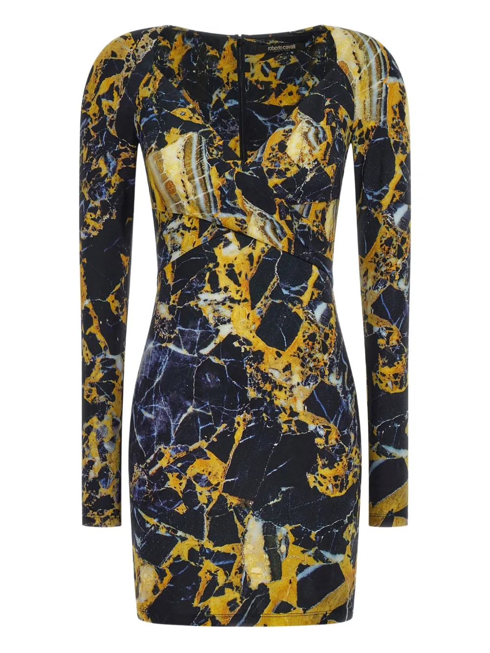 Мини-платье с длинными рукавами и мраморным принтом Roberto Cavalli, желтый
Мини-платье с длинными рукавами и мраморным принтом Roberto Cavalli, желтый