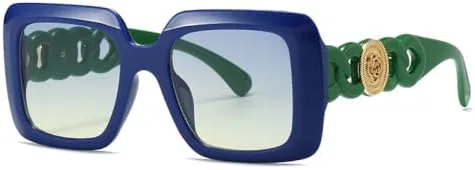 Винтажные солнцезащитные очки в квадратной оправе большого размера 2027 года для женщин и мужчин, большие солнцезащитные очки для путешествий MTZJH, Blue Blue Yellow
Винтажные солнцезащитные очки в квадратной оправе большого размера 2027 года для женщин и мужчин, большие солнцезащитные очки для путешествий MTZJH, Blue Blue Yellow