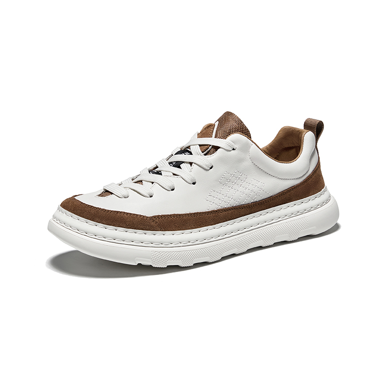 Hautton Низкие повседневные туфли мужские, белые, коричневые
Hautton Низкие повседневные туфли мужские, белые, коричневые