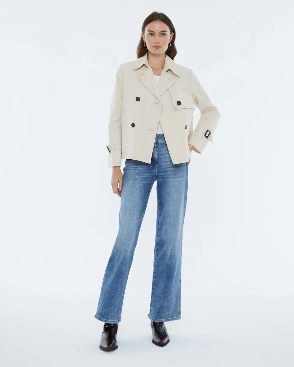 Женский короткий двубортный тренчкот Andam, бежевый
Женский короткий двубортный тренчкот Andam, бежевый