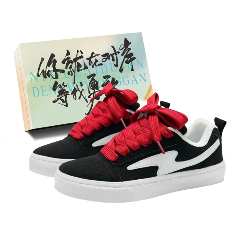 JimiXiong Низкие скейтбордские кроссовки унисекс Black White Lightning с красными шнурками и коробкой, цвет Black White Lightning (Red Shoelace)+Shoe Box
JimiXiong Низкие скейтбордские кроссовки унисекс Black White Lightning с красными шнурками и коробкой, цвет Black White Lightning (Red Shoelace)+Shoe Box