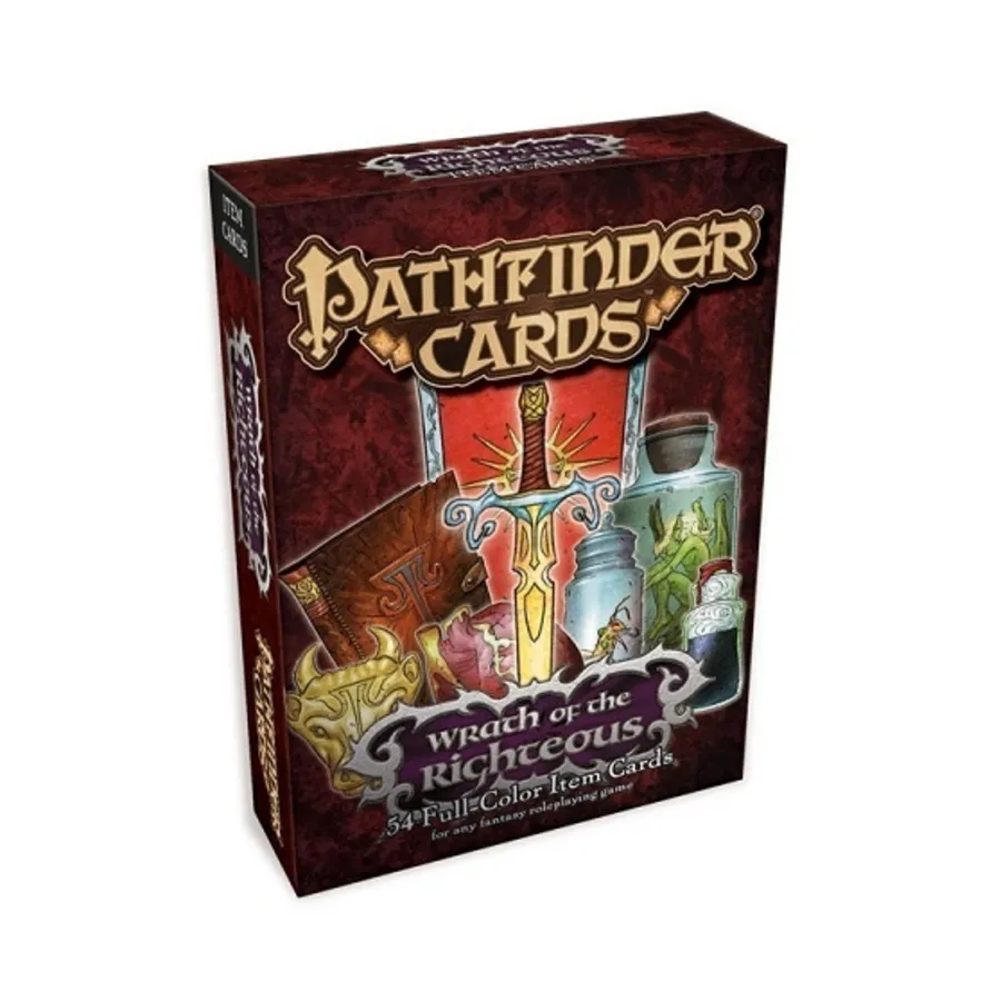 Бокс-сет Wrath of the Righteous Item Cards, Pathfinder Roleplaying Game (1st Edition) - Pathfinder Cards - Item Cards
Бокс-сет Wrath of the Righteous Item Cards, Pathfinder Roleplaying Game (1st Edition) - Pathfinder Cards - Item Cards