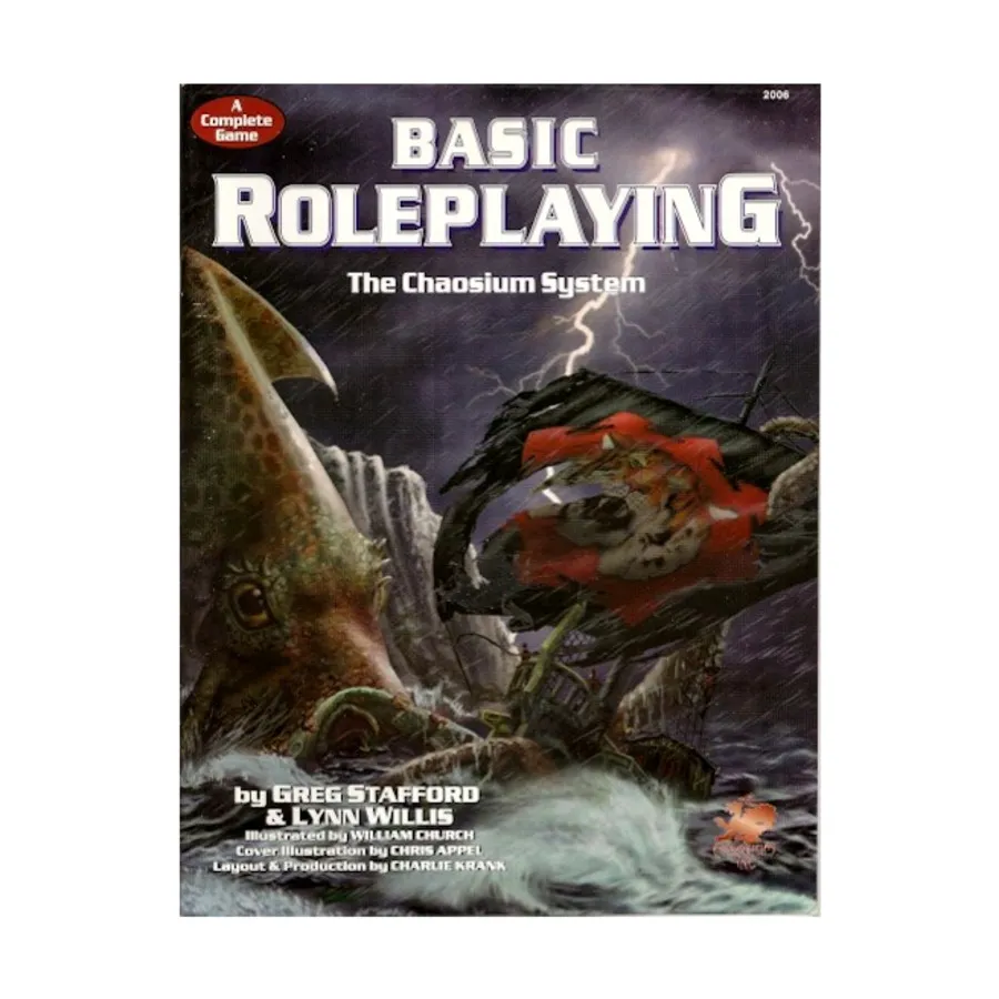 Basic Roleplaying (1st Edition, 2nd Printing), Basic Roleplaying - Core & Assorted, мягкая обложка
Basic Roleplaying (1st Edition, 2nd Printing), Basic Roleplaying - Core & Assorted, мягкая обложка
