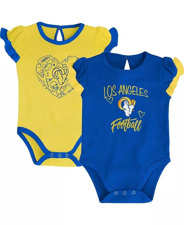 Комплект из двух частей боди для новорожденных и младенцев, мальчиков и девочек, королевский, золотой, Los Angeles Rams Too Much Love Outerstuff
Комплект из двух частей боди для новорожденных и младенцев, мальчиков и девочек, королевский, золотой, Los Angeles Rams Too Much Love Outerstuff