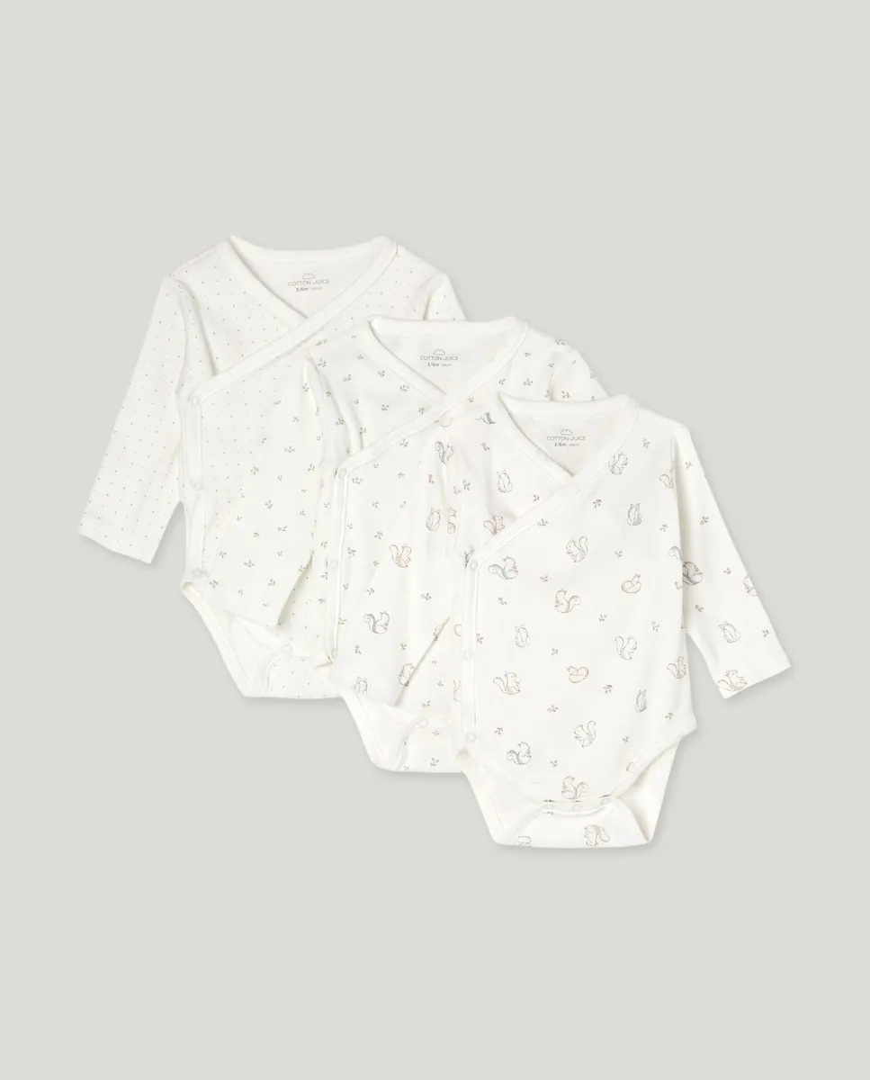 Набор из трех боди с длинным рукавом для малышей с принтом Cotton Juice, темно-синий
Набор из трех боди с длинным рукавом для малышей с принтом Cotton Juice, темно-синий
