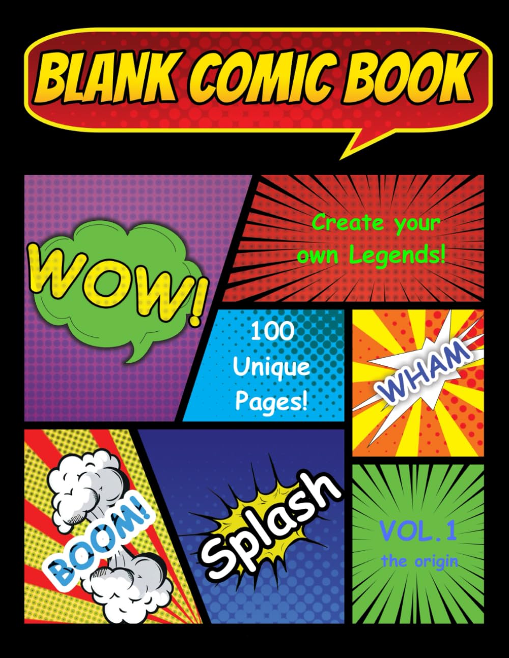 Blank Comic Book: Draw your own Stories, Create your own Legends! (Independently published)
Blank Comic Book: Draw your own Stories, Create your own Legends! (Independently published)