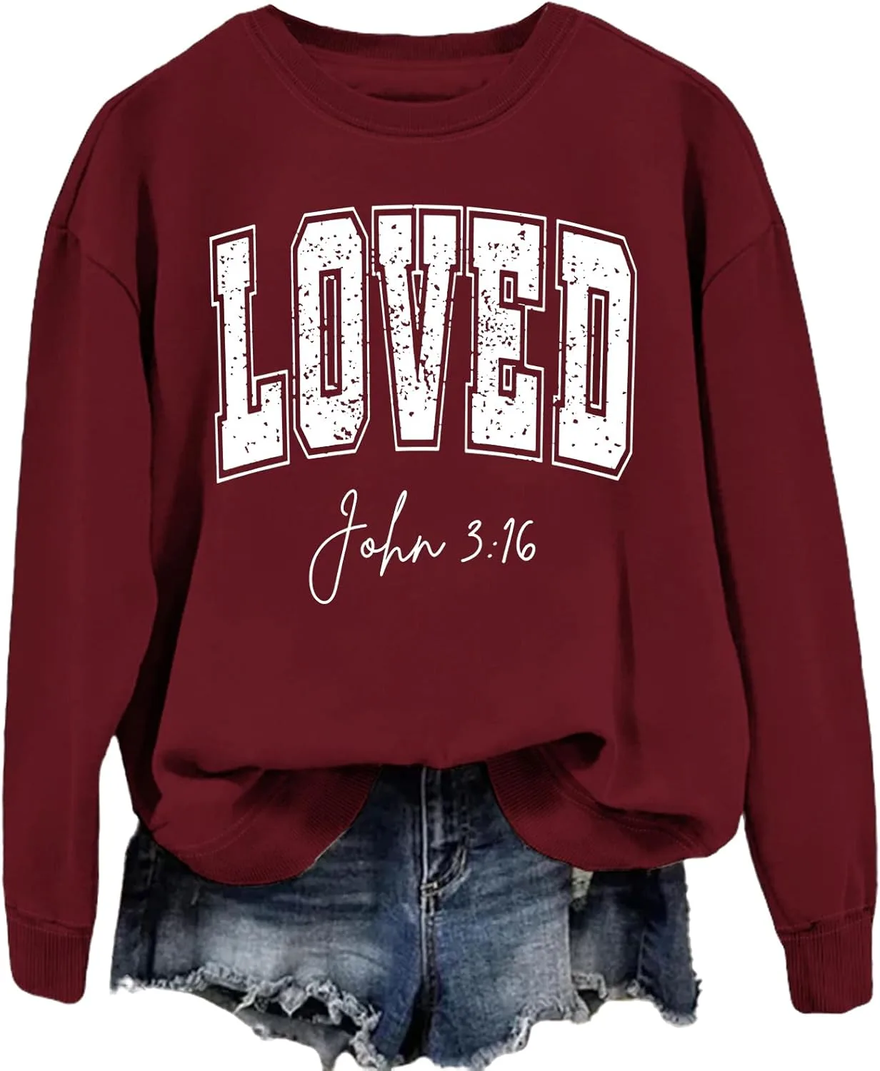 Свитшот с принтом John 3:16
Свитшот с принтом John 3:16