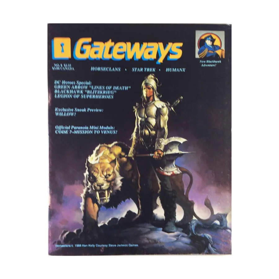 Журнал #8 "Legion of Heroes, Willow, Paranoia Module", Gateways Magazine
Журнал #8 "Legion of Heroes, Willow, Paranoia Module", Gateways Magazine