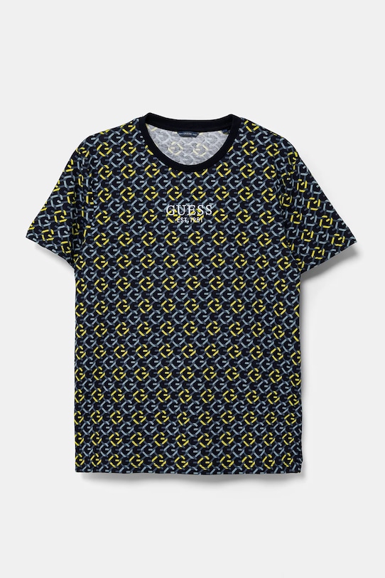 Детская хлопковая футболка Guess, темно-синий
Детская хлопковая футболка Guess, темно-синий