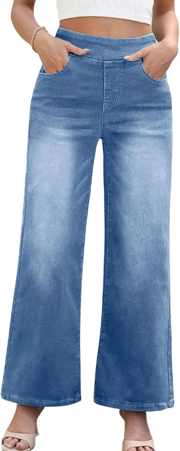 Женские джинсы Wide Leg с высокой посадкой и эластичным поясом
Женские джинсы Wide Leg с высокой посадкой и эластичным поясом