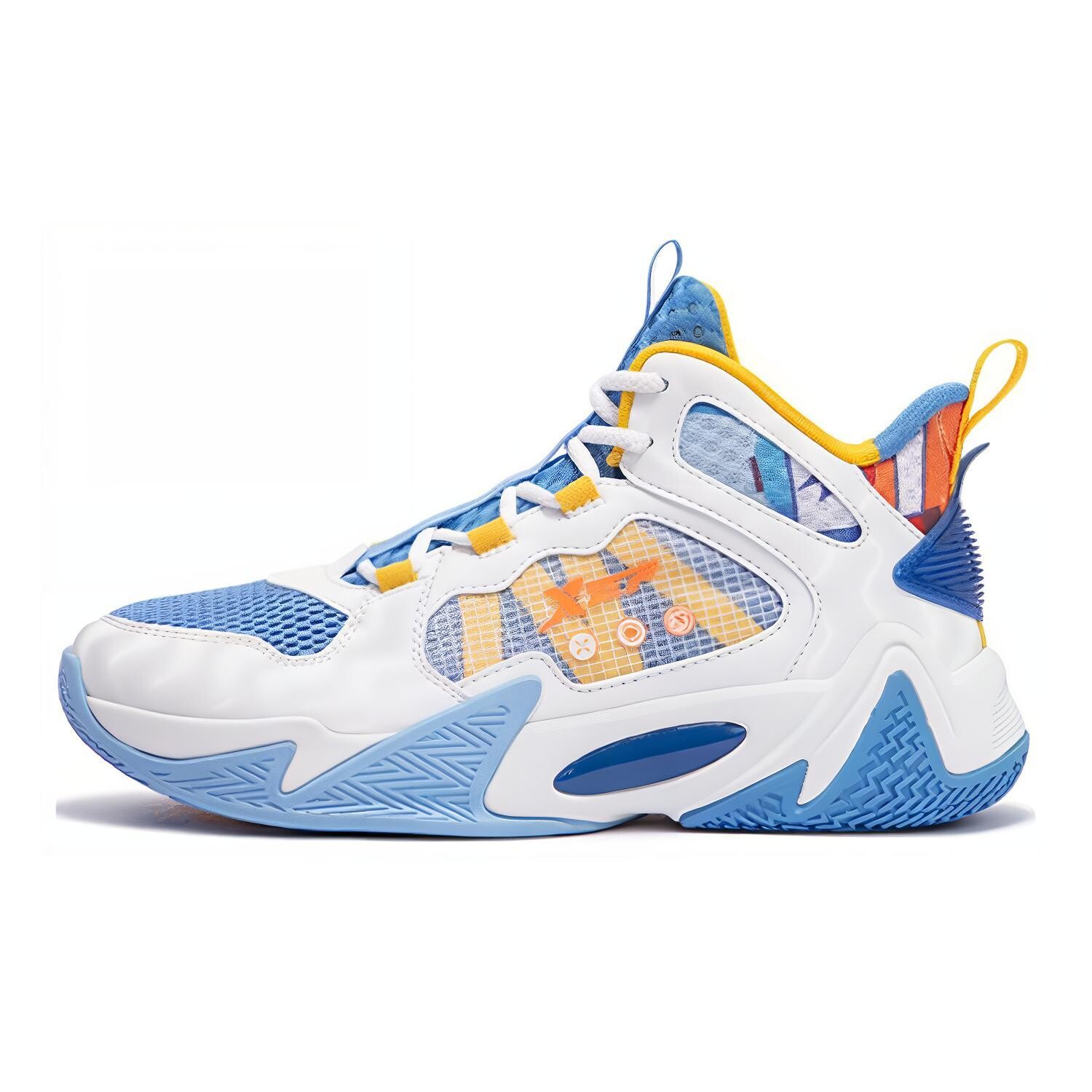 Детские баскетбольные кроссовки GS белые/синие Xtep, голубой
Детские баскетбольные кроссовки GS белые/синие Xtep, голубой