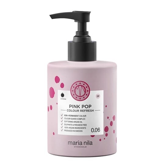 Маска-краска для волос 0,06 Pink Pop, 300 мл Maria Nila, Color Refresh
Маска-краска для волос 0,06 Pink Pop, 300 мл Maria Nila, Color Refresh
